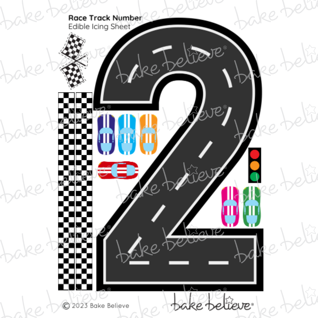 Race Track Edible Image Set