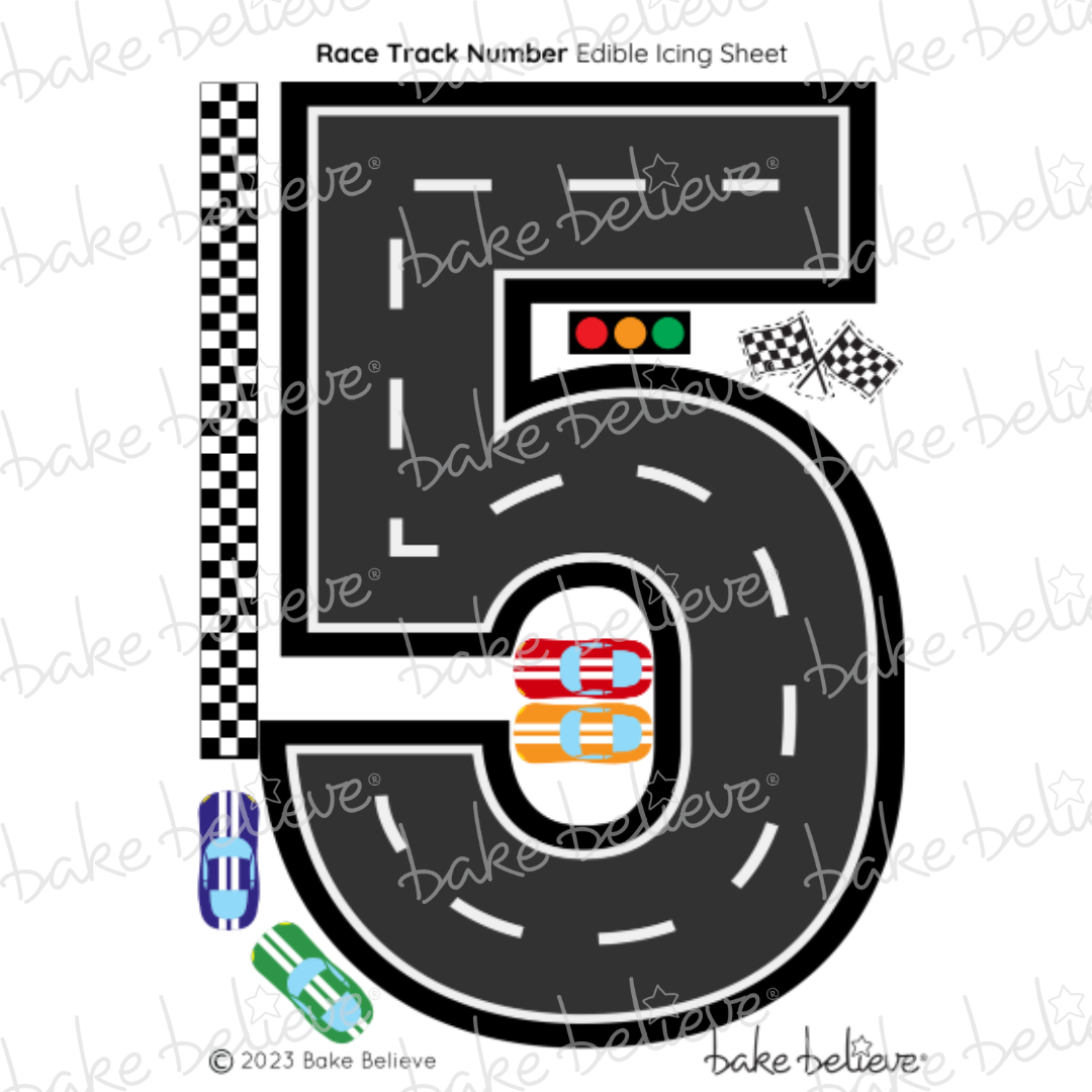 Race Track Edible Image Set