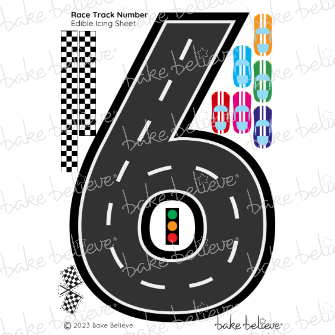 Race Track Edible Image Set
