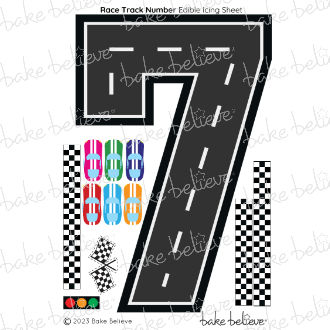 Race Track Edible Image Set