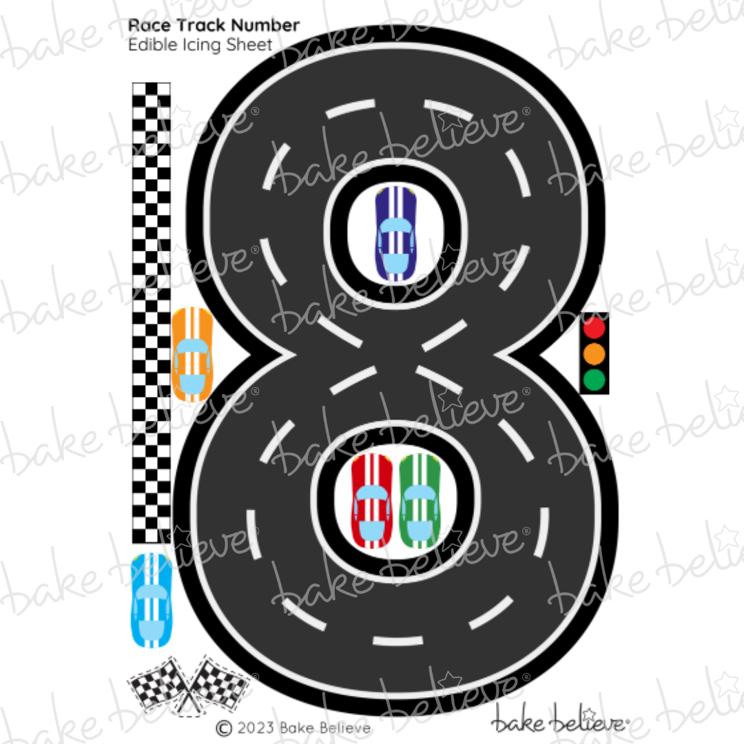 Race Track Edible Image Set