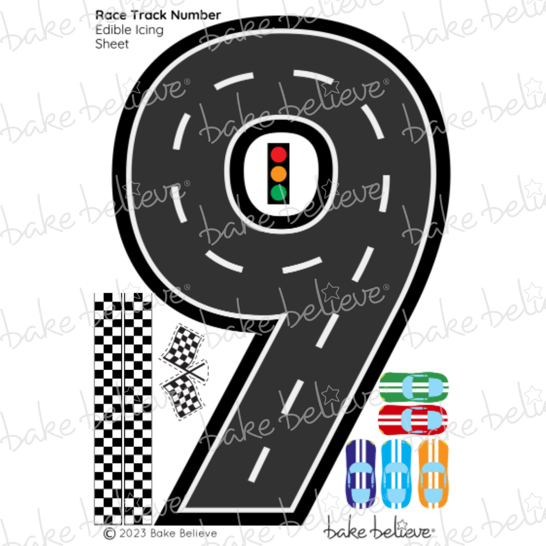 Race Track Edible Image Set
