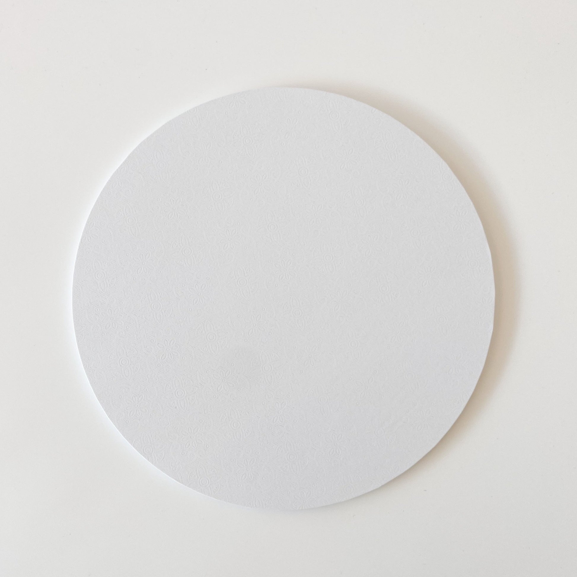 9" Round White MDF Cake Board