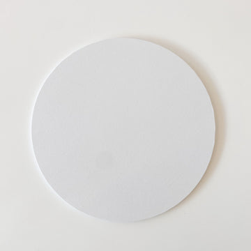 9" Round White MDF Cake Board