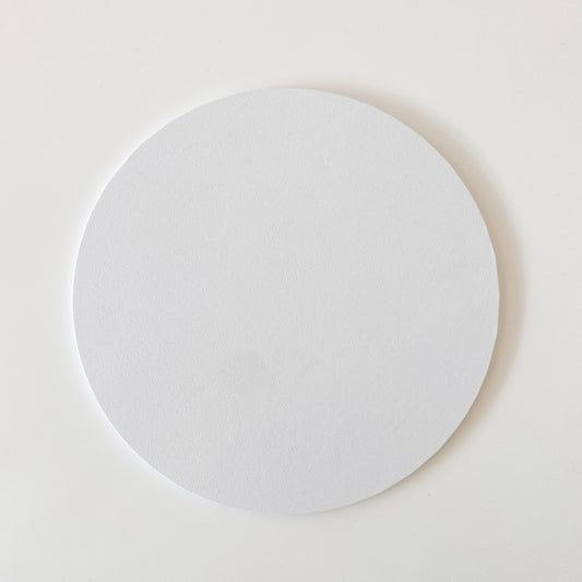 9" Round White MDF Cake Board