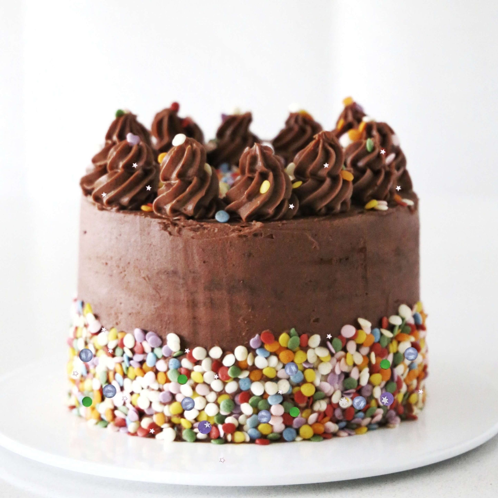 Chocolate Confetti Cake