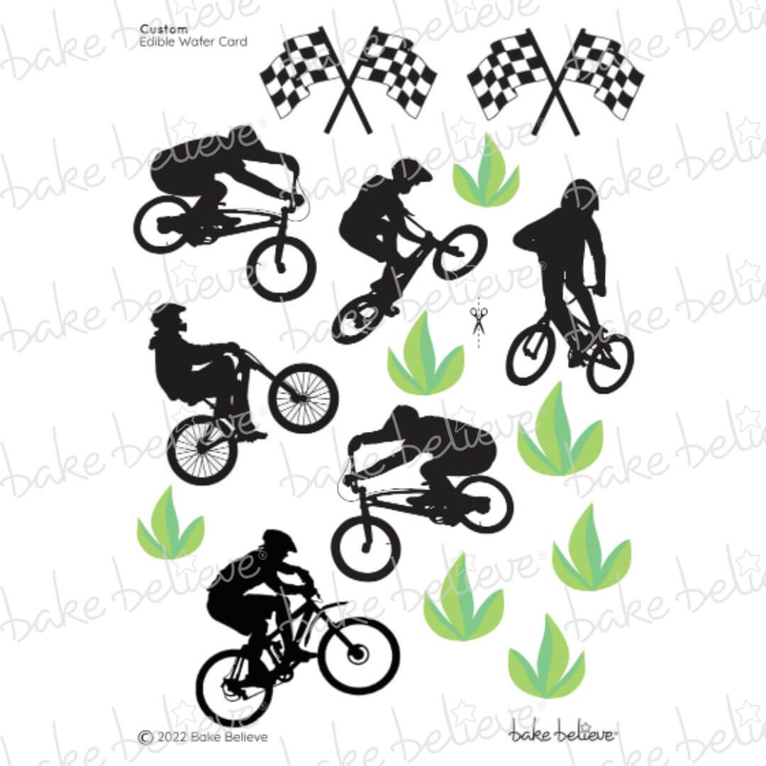 Mountain Bike Number Edible Images