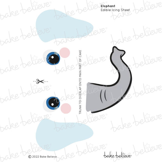 Blue Elephant Edible Image Set