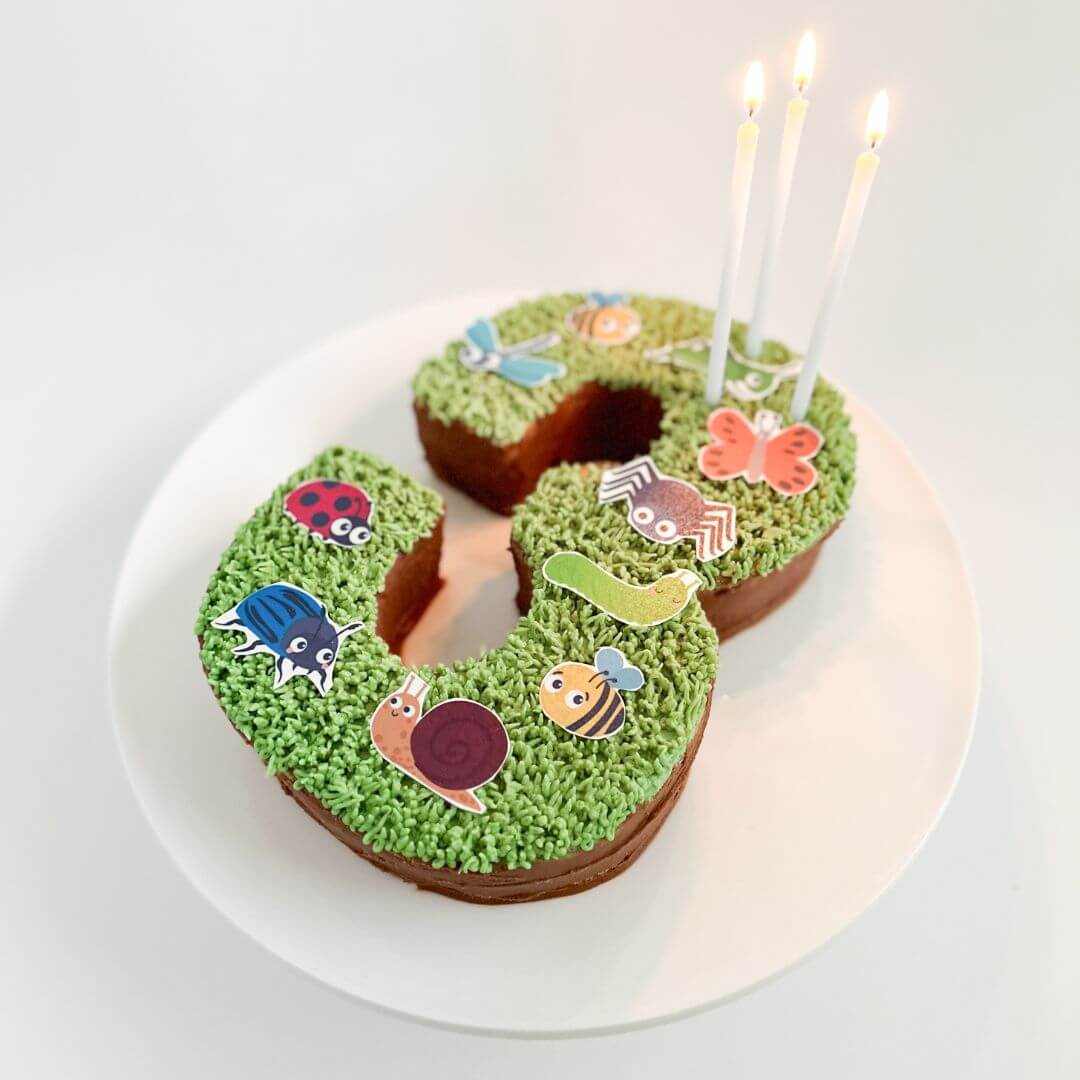 Bugs Number Cake