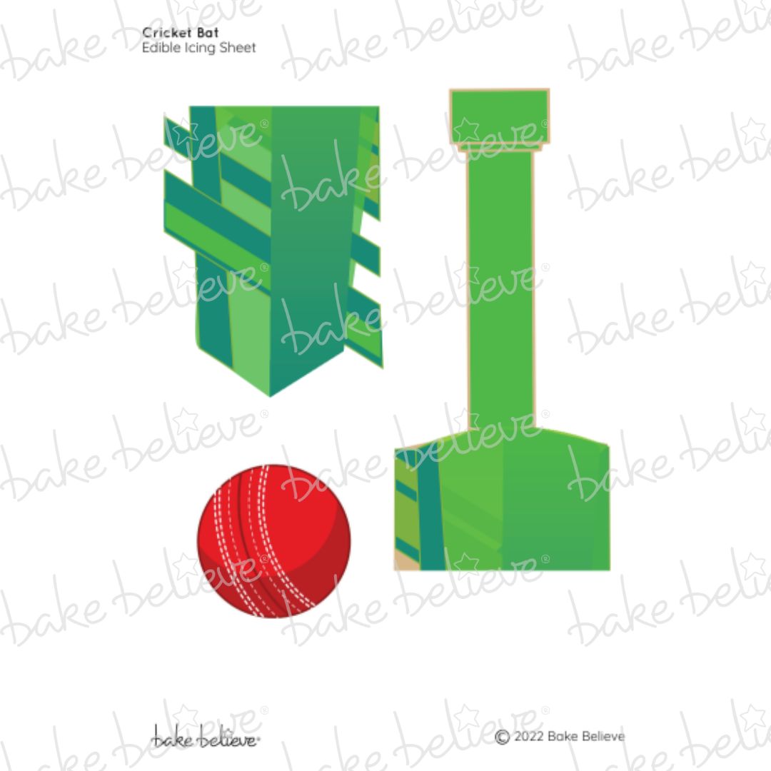 Cricket Bat Edible Images