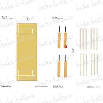 Cricket Pitch Edible Images