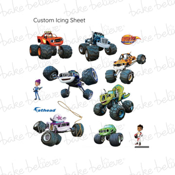 Custom Blaze Truck Edible Images