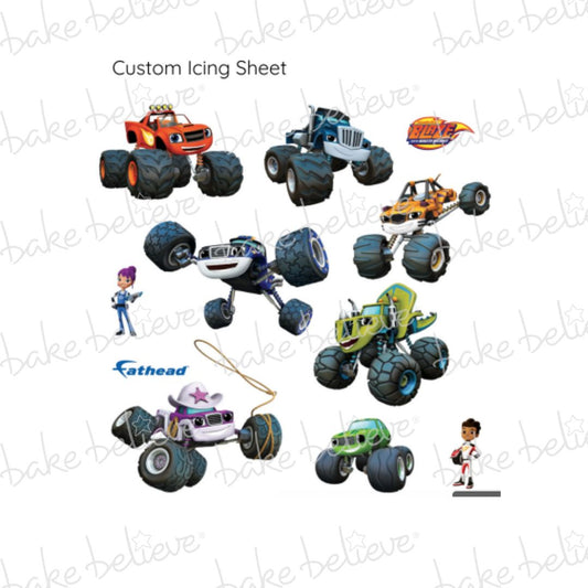 Custom Blaze Truck Edible Images