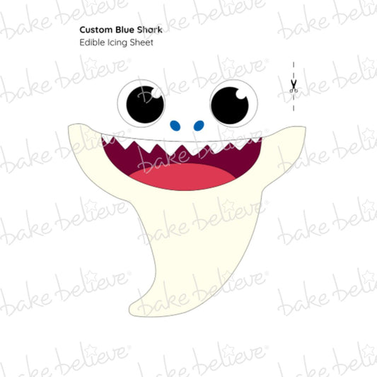 Custom Blue Shark Edible Images