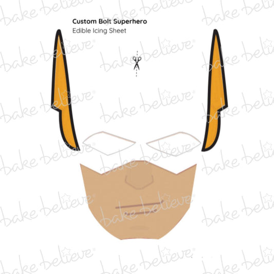 Custom Bolt Superhero Edible Images