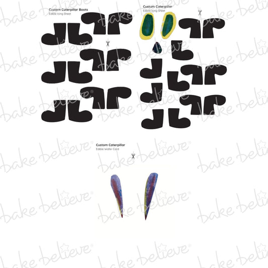 Custom Caterpillar Edible Images