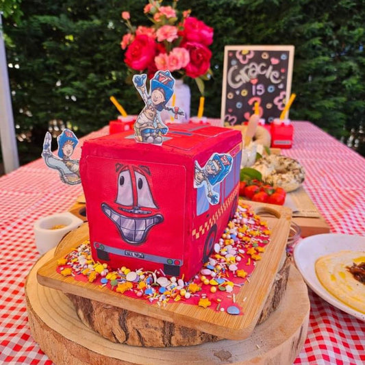 Custom Fire Engine Cake Kit