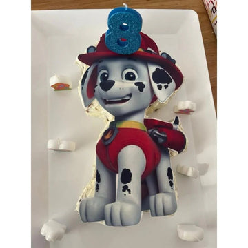 Custom Firefighter Pup Cake