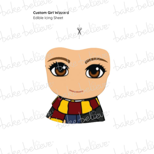 Custom Girl Wizard Edible Images