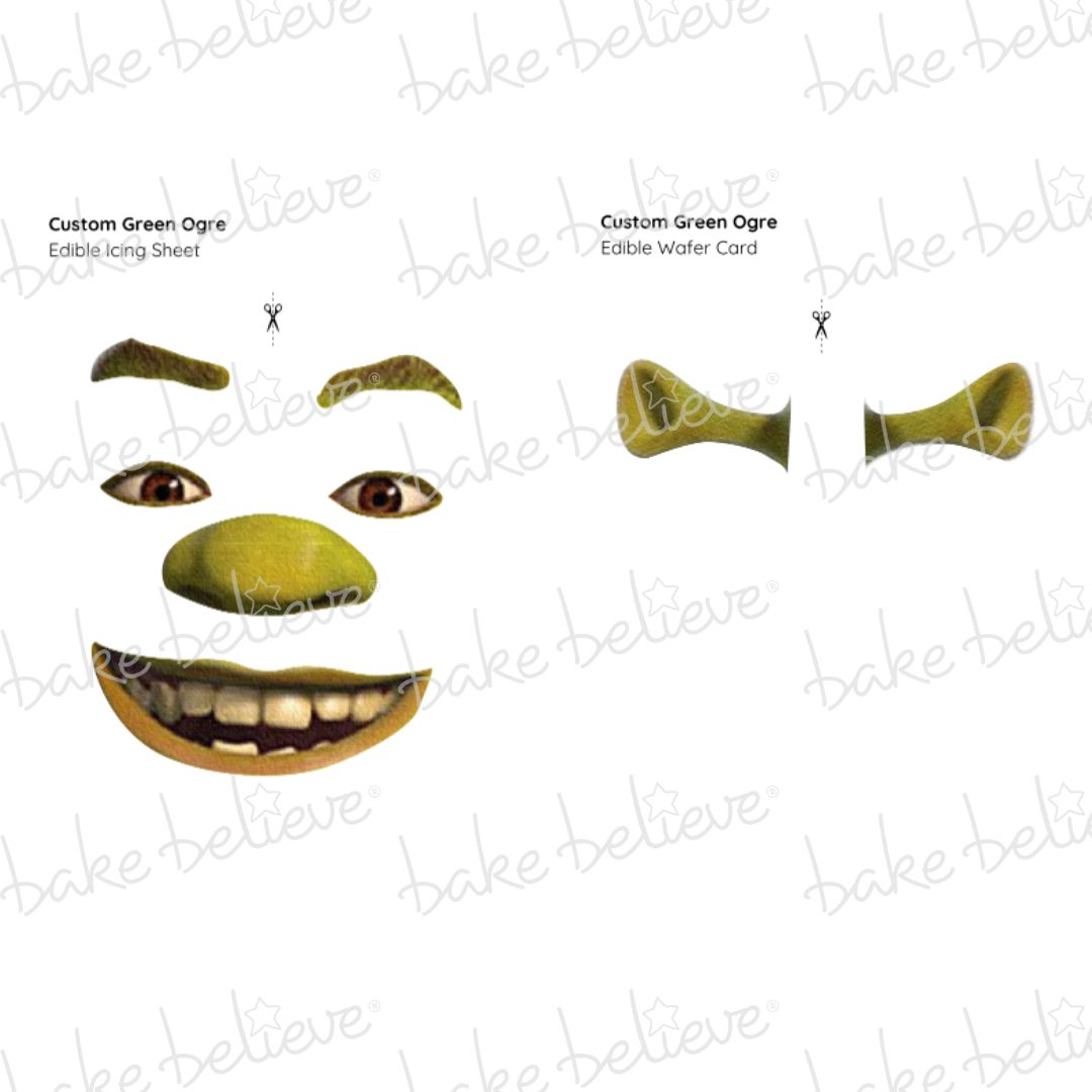 Custom Green Ogre Edible Images