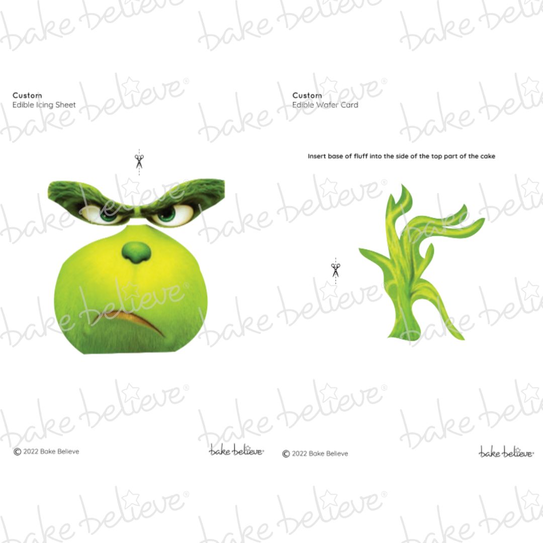 Grinch Inspired Edible Images