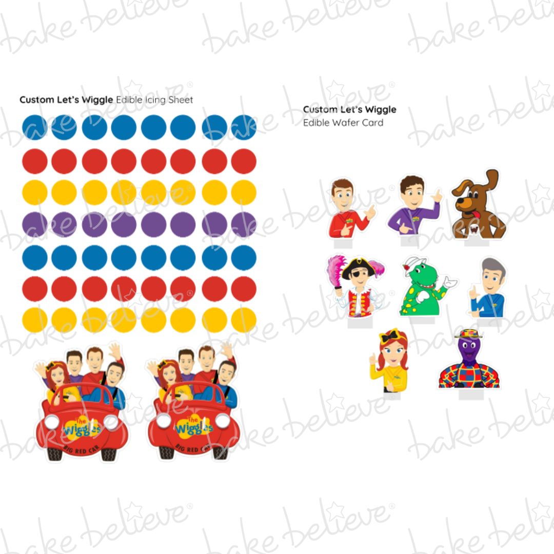 Custom Let's Wiggle Edible Images (Old Cast)