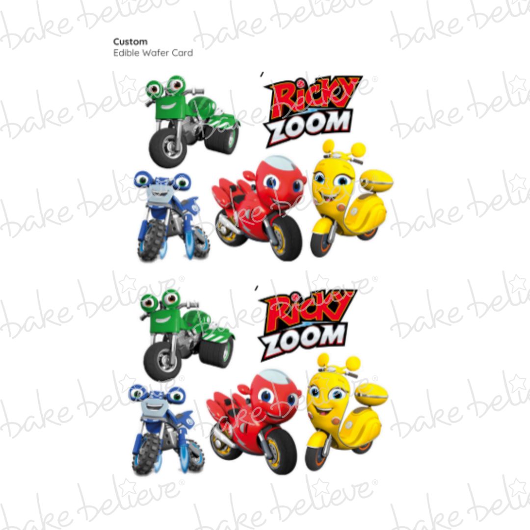 Custom Ricky Motorbike Number Edible Images