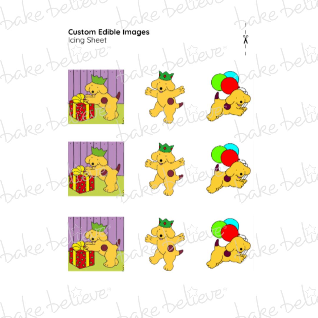 Custom Spot Dog Number Edible Images