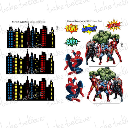 Custom Superhero Edible Images