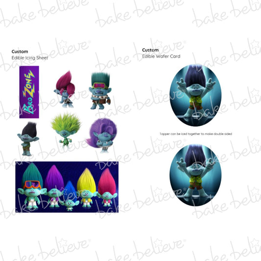 Custom Trolls & Friends Edible Images
