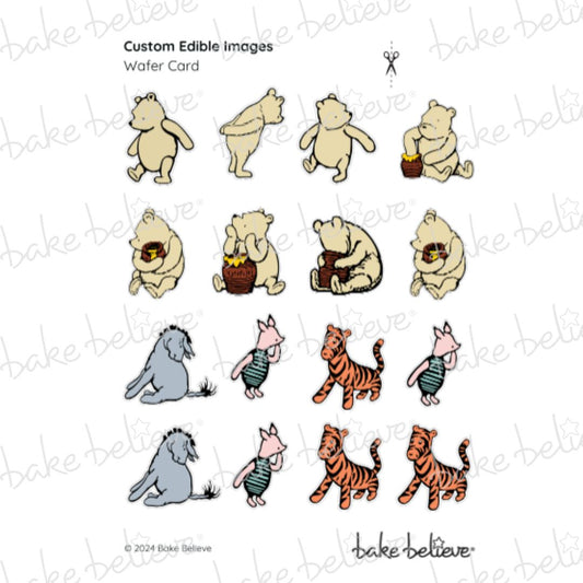 Custom Winnie Bear Number Edible Images