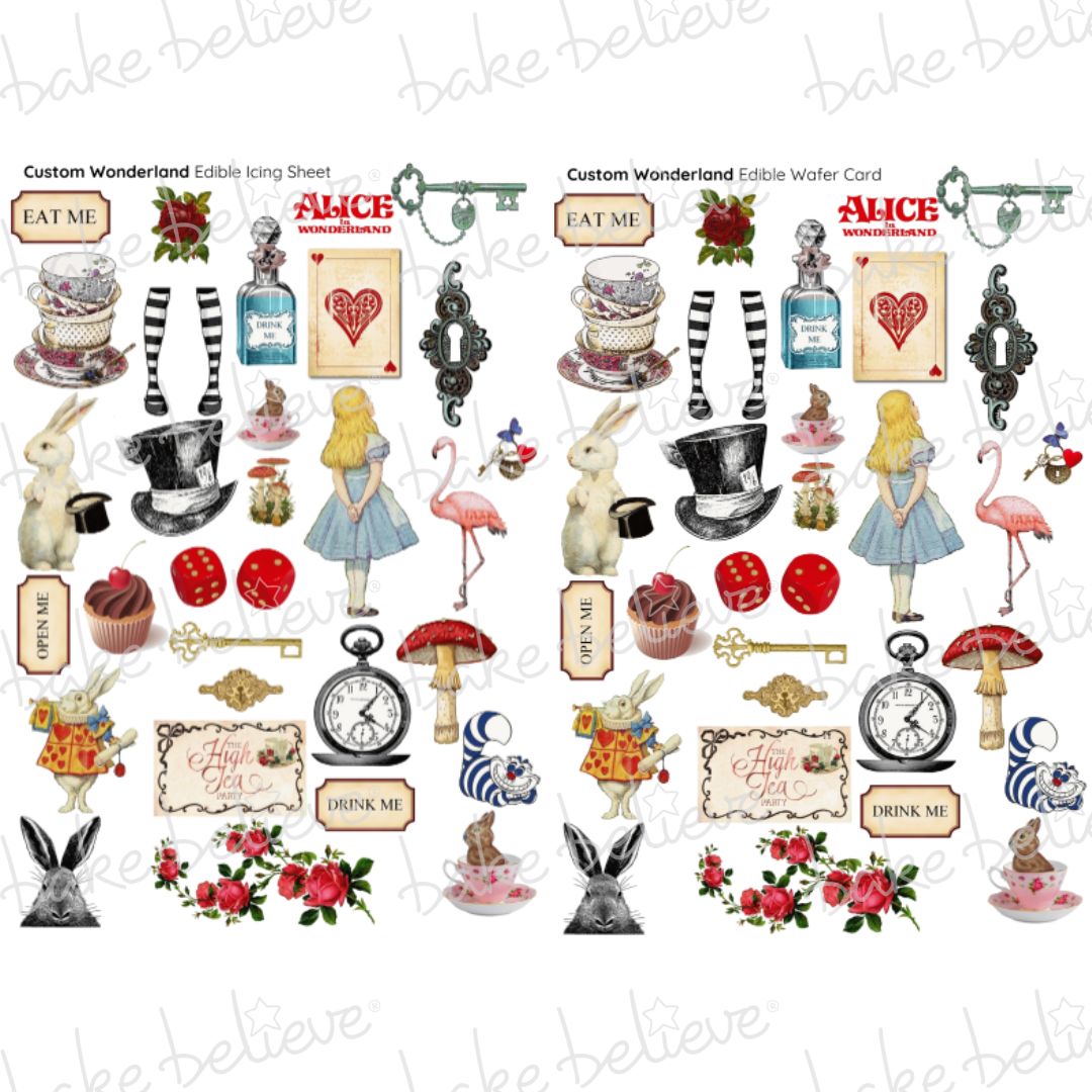 Custom Wonderland Edible Images