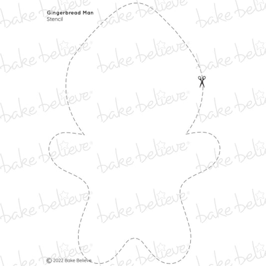 Gingerbread Man Stencil