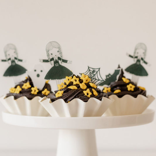 Wednesday Addams Cupcake Kit