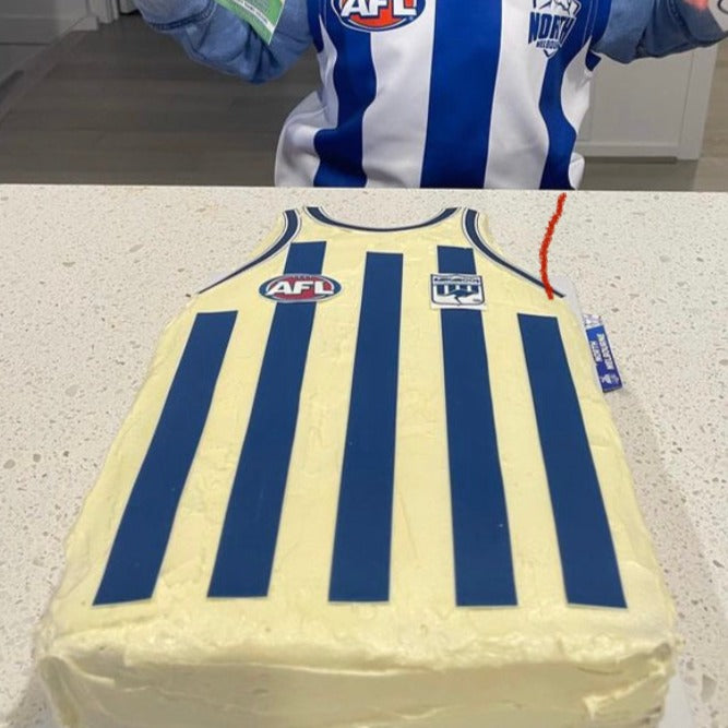 North Melbourne Kangaroos AFL Jersey Cake Kit
