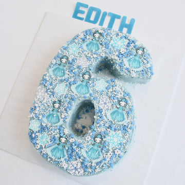 Ice Queen Number Cake