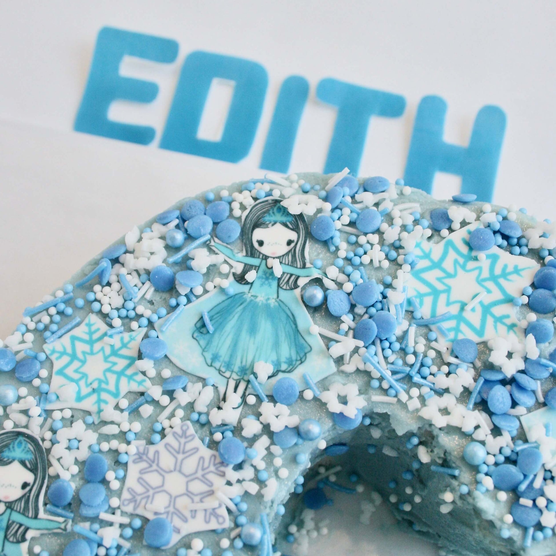 Ice Queen Number Cake