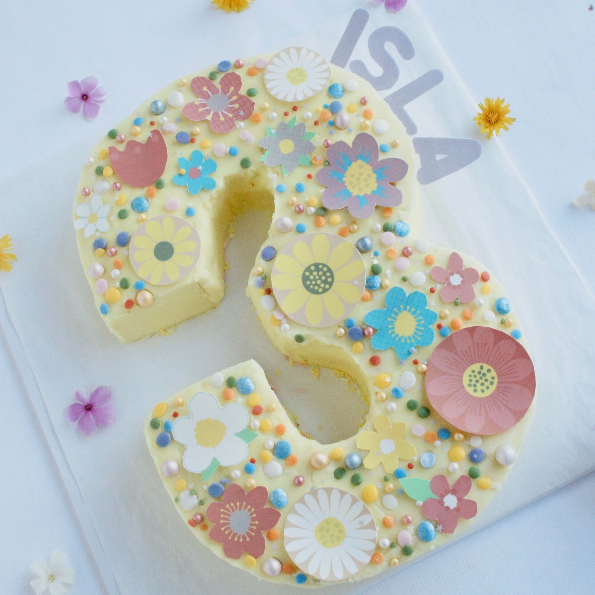 Wild Flower Number Cake Kit