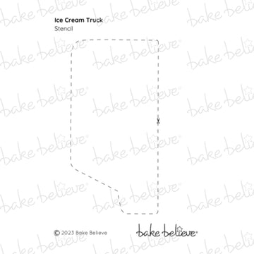 Ice Cream Truck Stencil