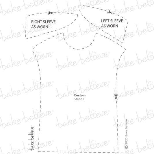 Jersey With Sleeves Stencil
