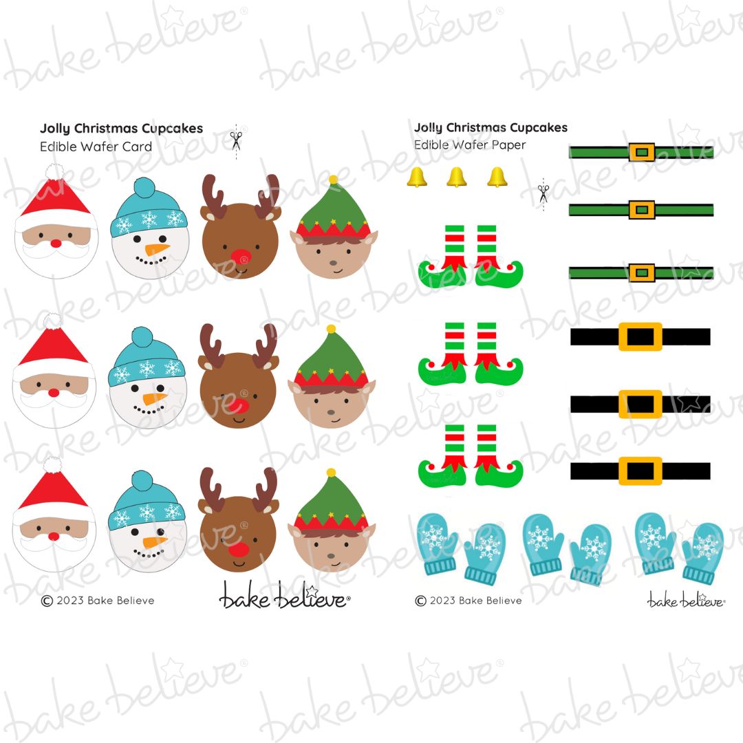 Jolly Christmas Edible Image Set