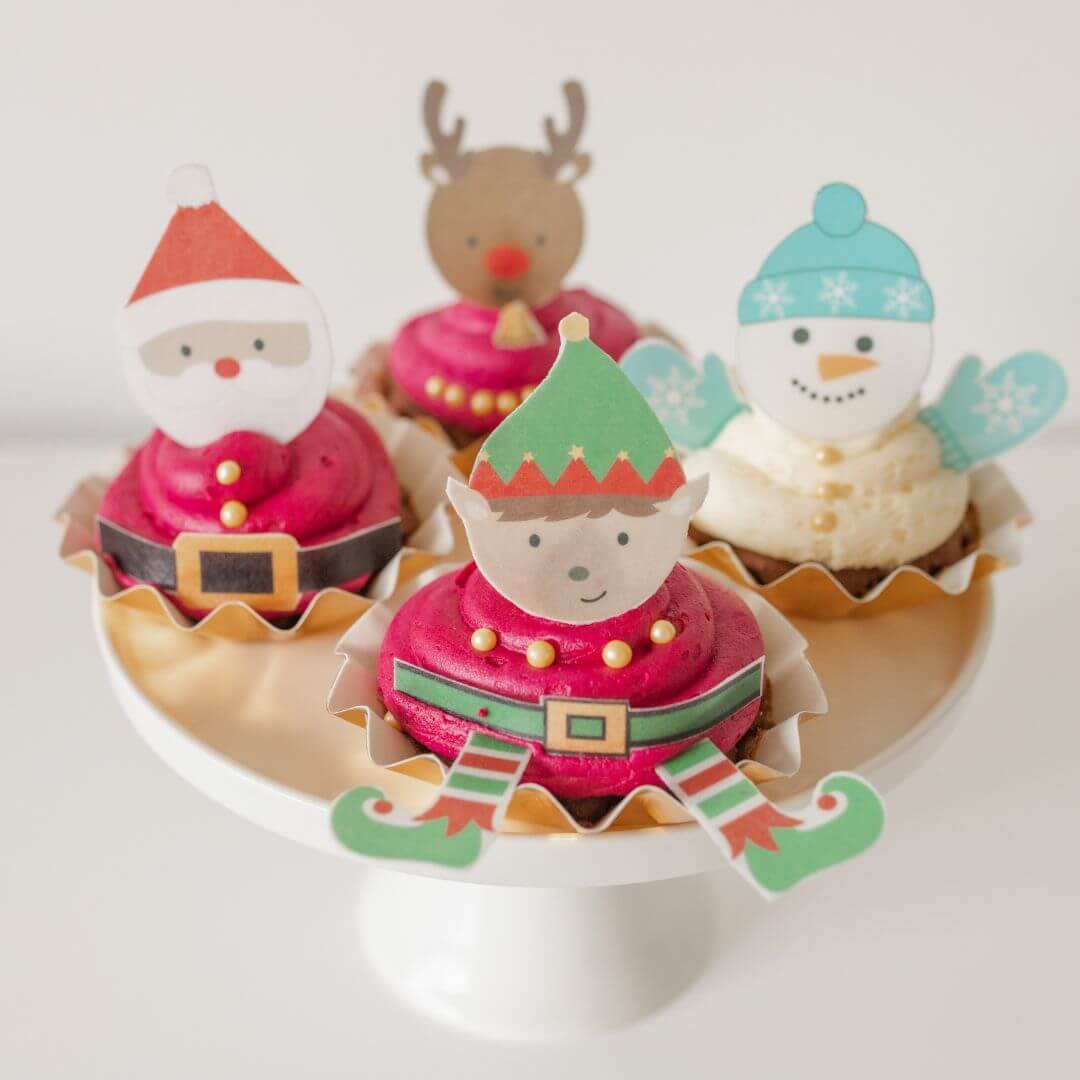 Jolly Christmas Cupcakes