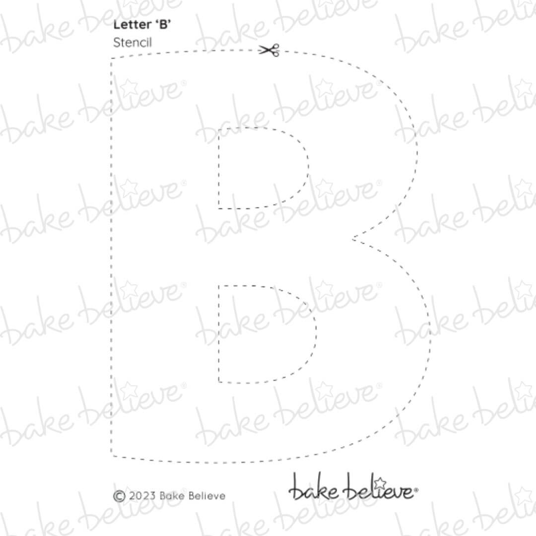 Letter B Stencil