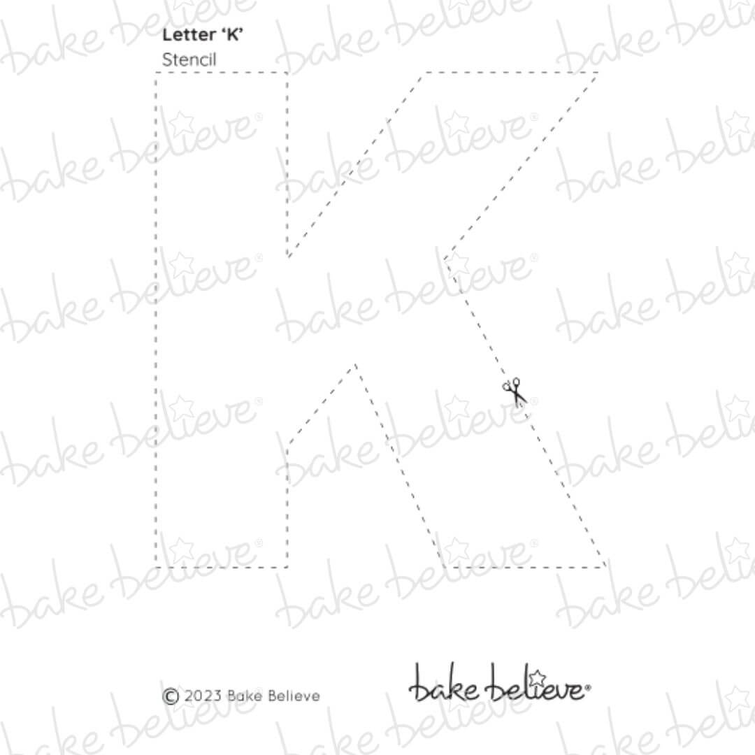 Letter K Stencil