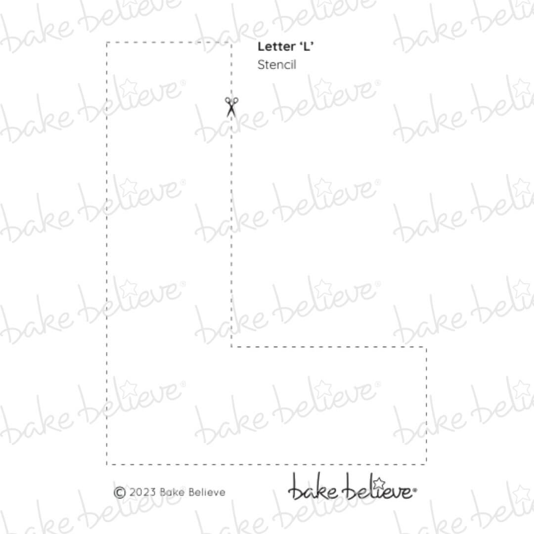 Letter L Stencil