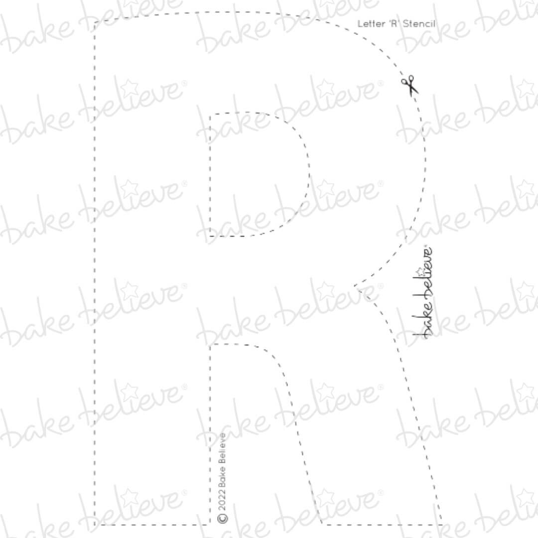Letter R Stencil