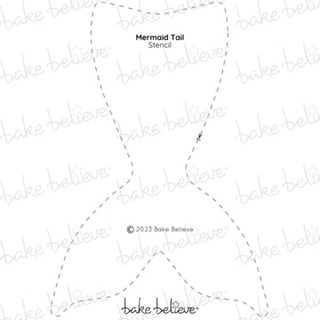 Mermaid Tail Stencil