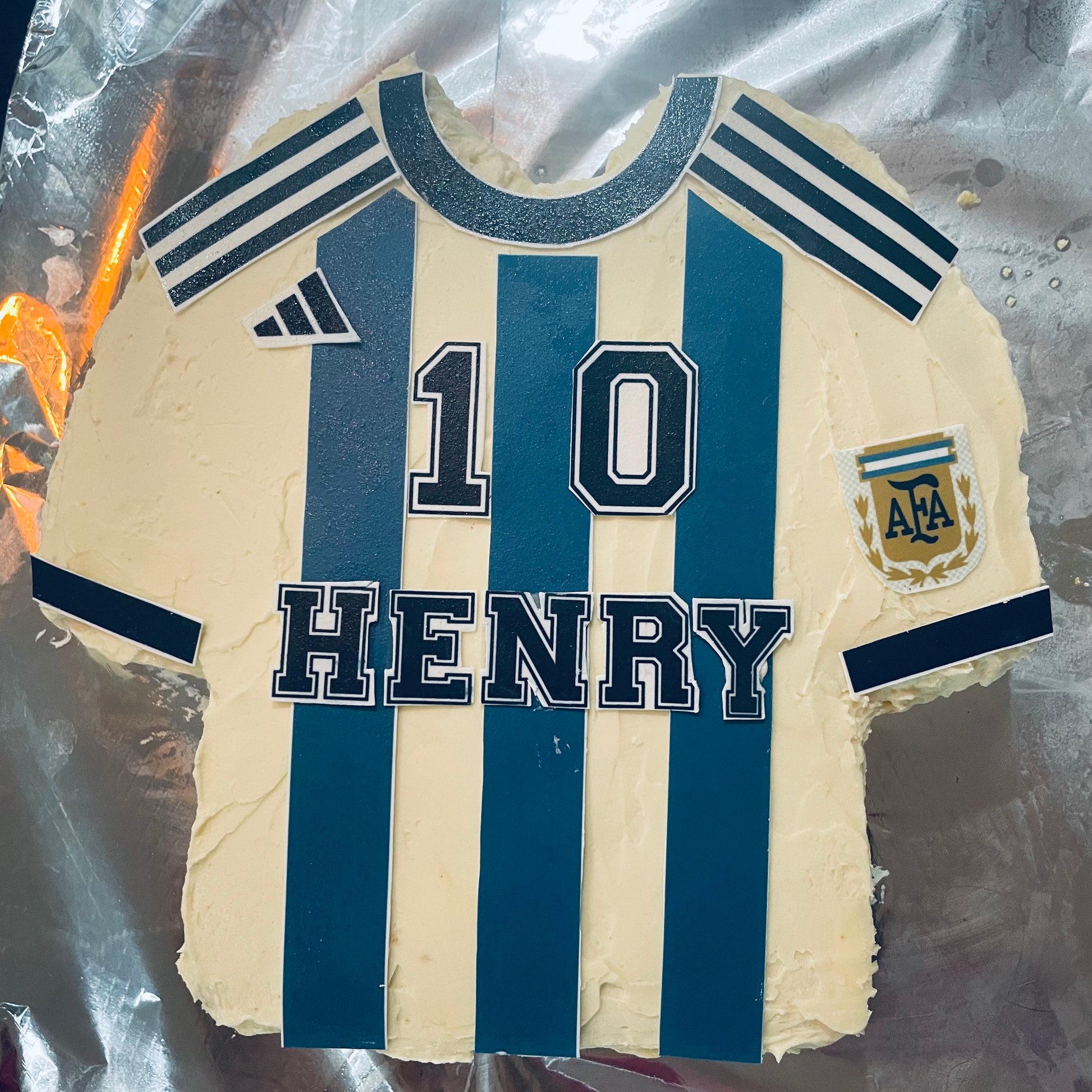 Argentina Football Jersey Cake Kit