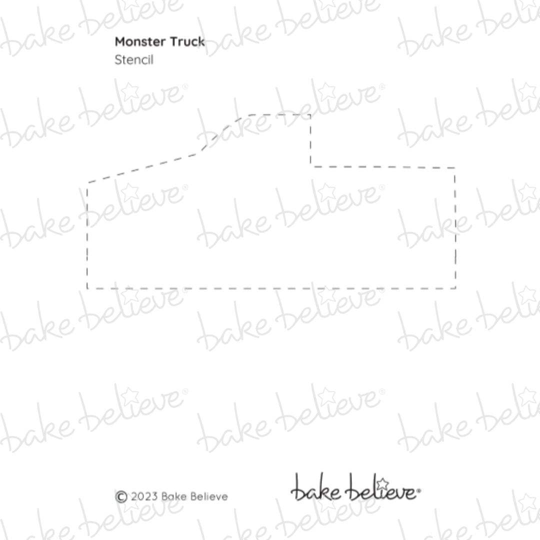 Monster Truck Stencil