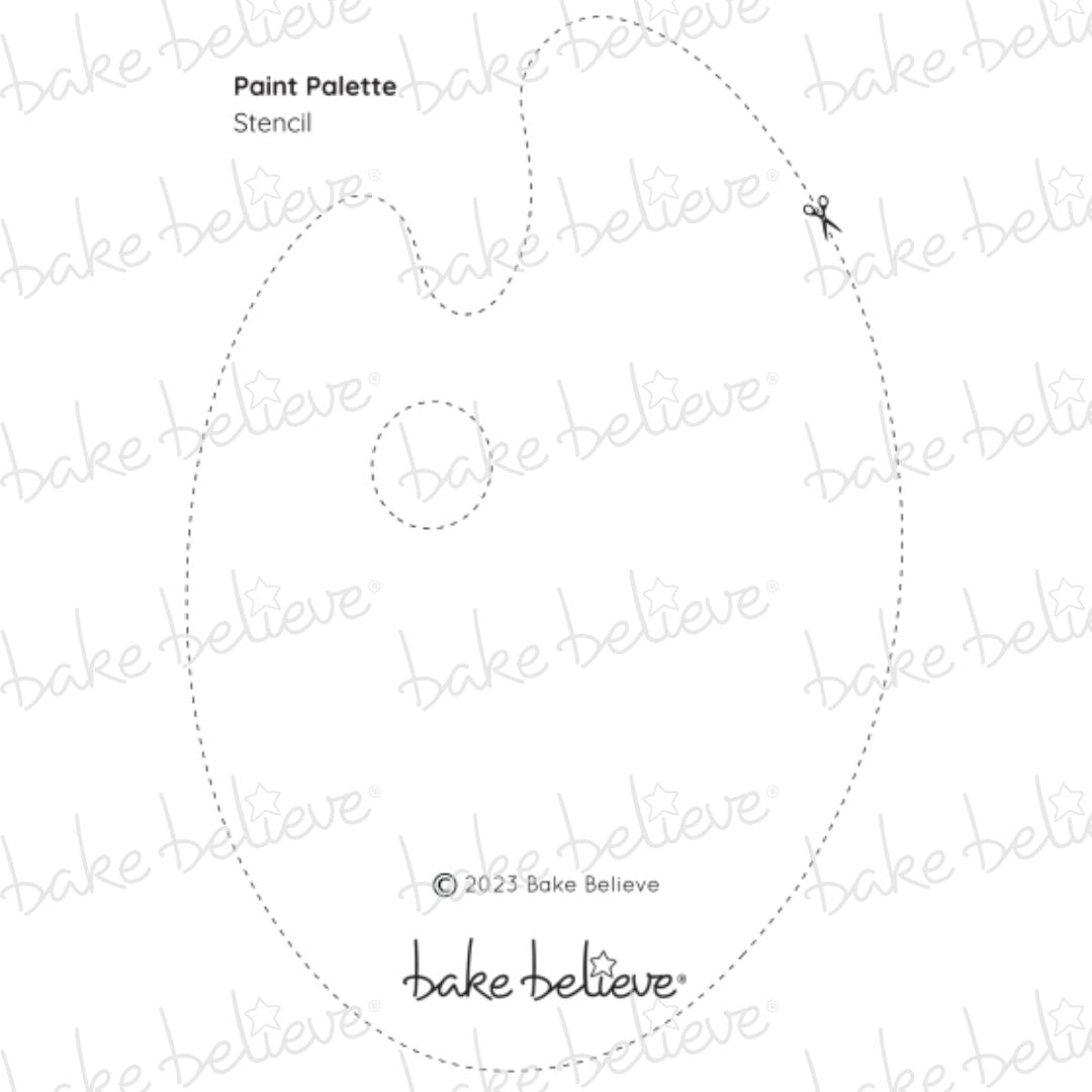 Paint Palette Stencil